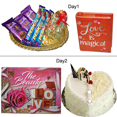 "Beauty of Love ( Multi day Hamper) - Click here to View more details about this Product